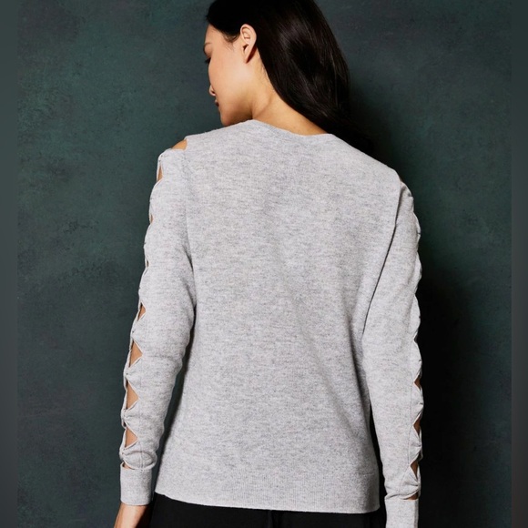 Ted Baker Danikaa Cut Out Bow Sleeve Knit Sweater - Size 3 - Picture 3 of 9